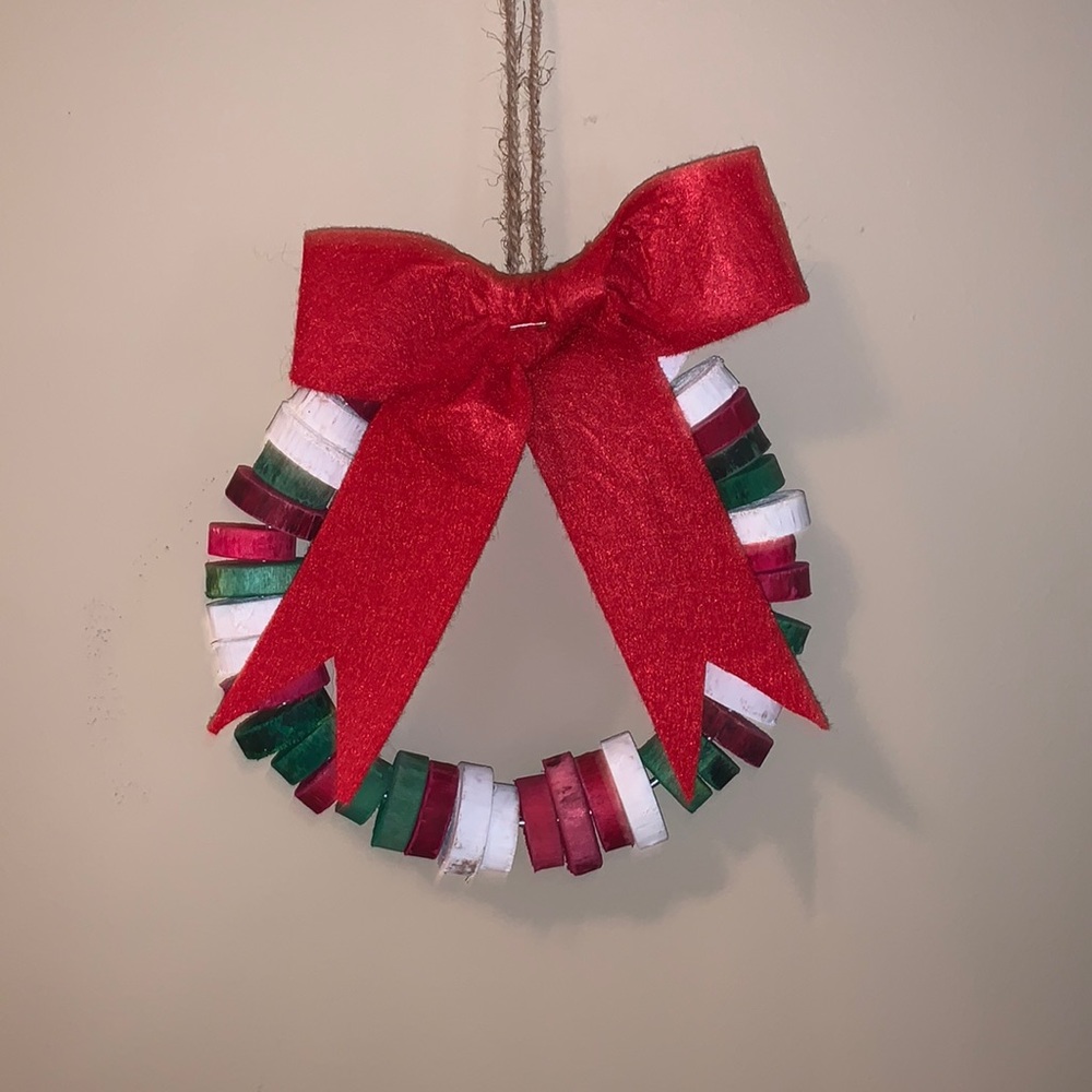 Wooden Christmas Wreath
